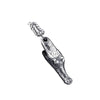 Gator Necklace Silver 316L Stainless Steel Crocodile Head Alligator Pendant Top