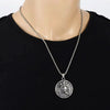 Gladiator Shield Necklace Silver 316L Stainless Steel 300 Spartan Helmet Pendant Worn