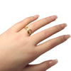 Infinite Love Ring Gold PVD Stainless Steel Infinity Anniversary Promise Band Hand