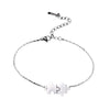 Jigsaw Puzzle Pieces Bracelet Autism Awareness Charm Bangle 7 9 Inch White