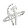 Solid 925 Sterling Silver Cat Ring Womens Pussycat Kitty Tiddles Feline Band