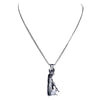 Sphinx Cat Necklace 316L Stainless Steel Egyptian Style Feline Bastet Pendant White