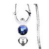 Triple Moon Goddess Necklace 316L Stainless Steel Pagan Wicca Divine Feminine