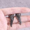 Viking Valkyrie Ear Cuff Set Silver 316L Stainless Steel Bird Raven Angel Wings Hand