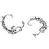 Wrap Around Dragon Post Earring 316L Stainless Steel Above Ear Crawler Climber