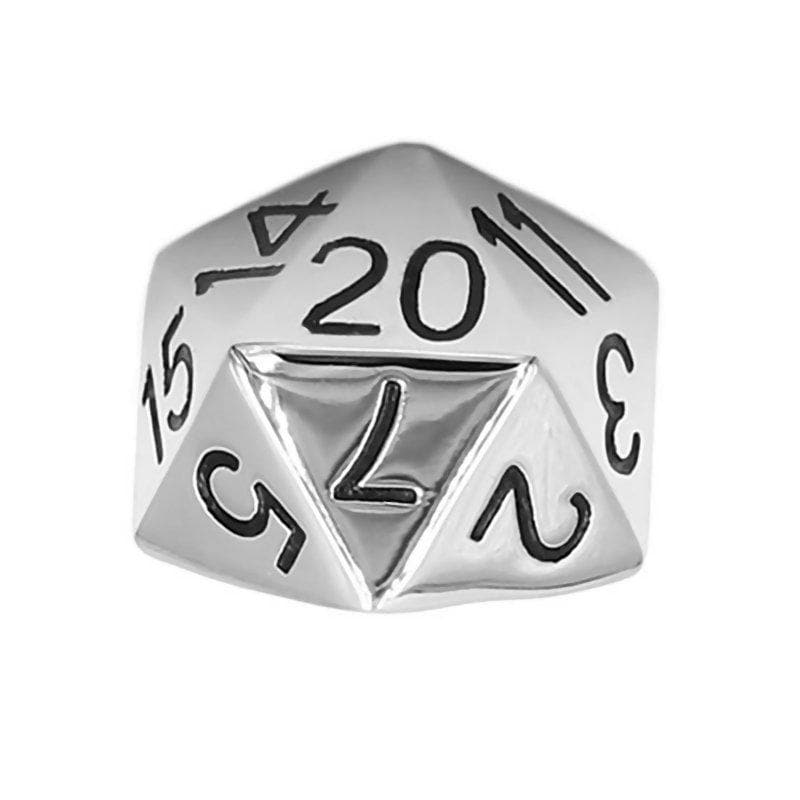 Dungeons and Dragons Dice Ring D20 Dice Number Spinner Ring 