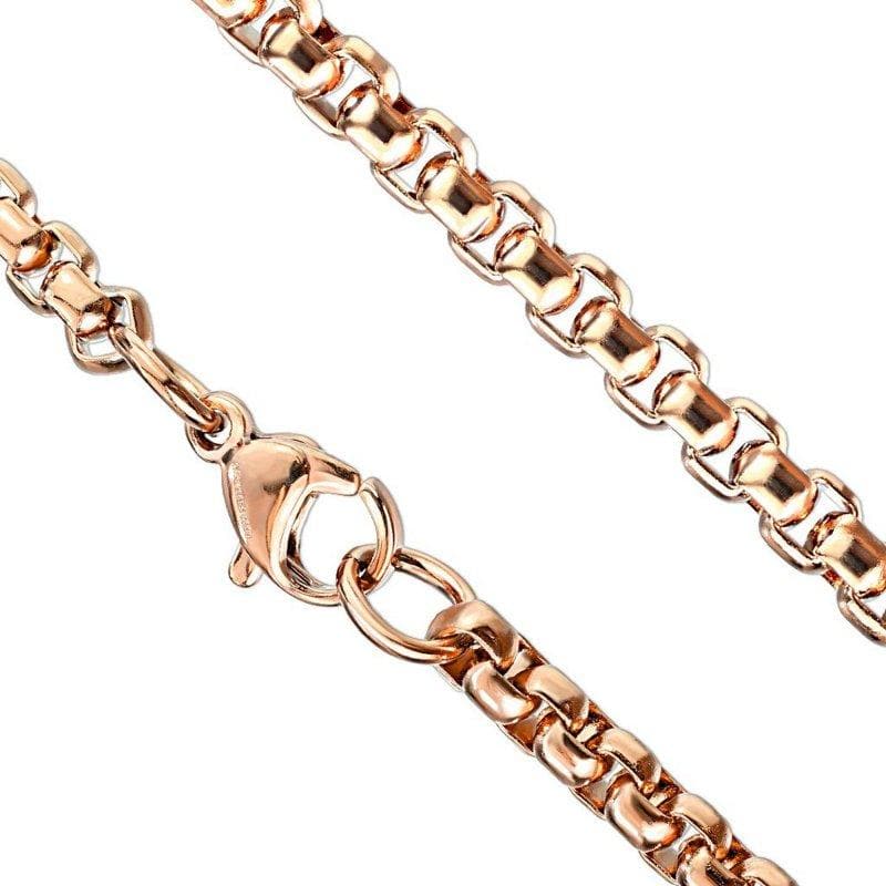 Men's Stainless Steel Rolo Link Chain Necklace