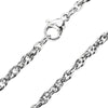 Twisted Cable Chain Necklace Silver Stainless Steel 1.5mm 18-inch