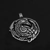 Viking Raven Necklace Stainless Steel Norse Hawk Falcon Pendant Dark