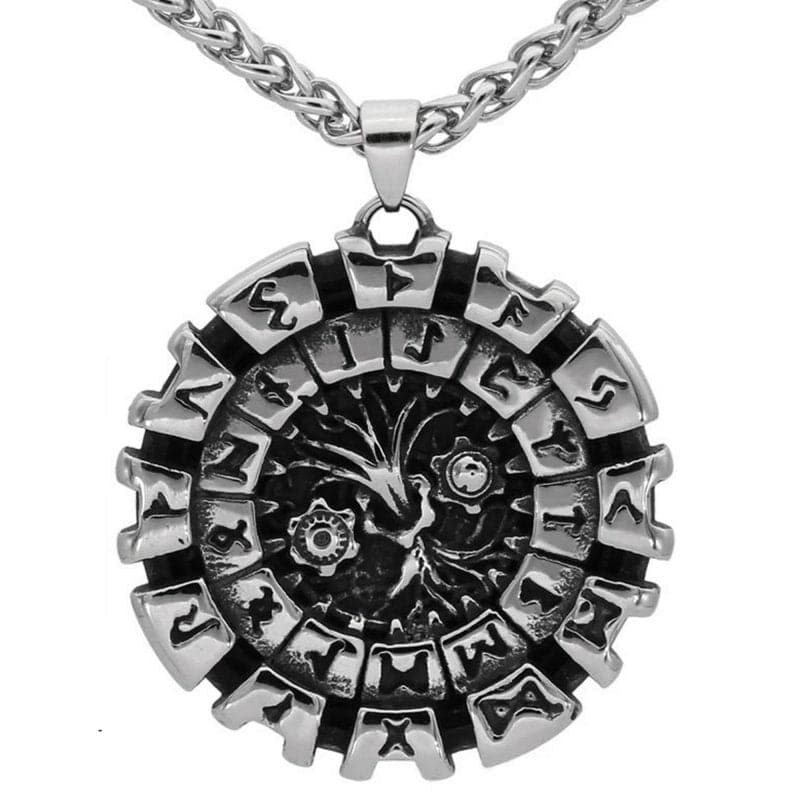 Stainless Steel Norse Viking Wicca As Above As Below Tree of Life